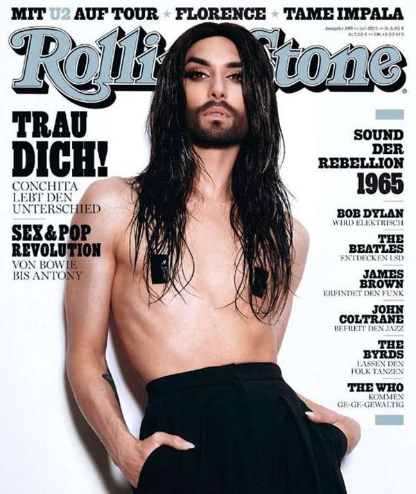 Conchita Wurst Graces Cover Of Rolling Stone Germany Topless